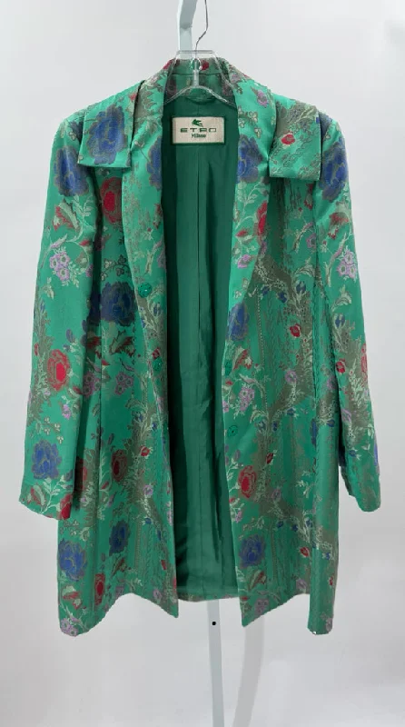 Etro Coats (Pre-owned) Stand-Up Roll-Neck Turtle