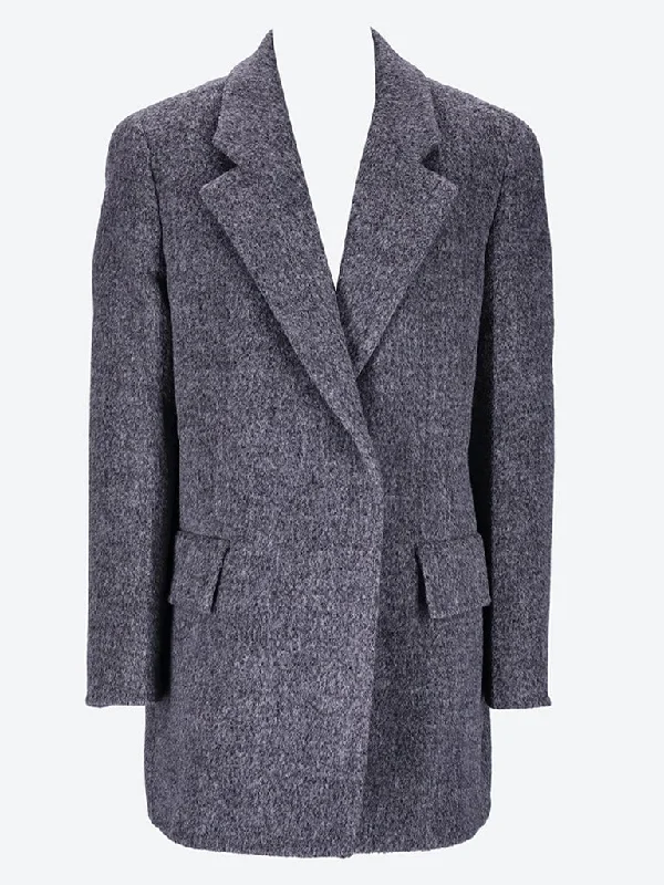 Alpaca coat Trench Wool Cashmere
