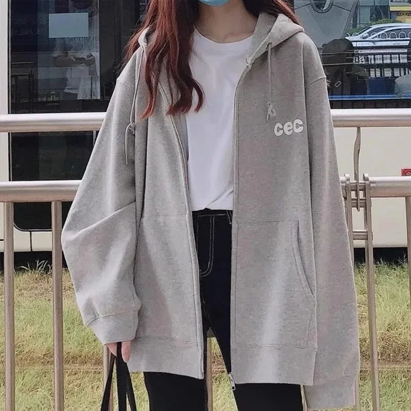 Korean Fashion Women Thin Sports Coat S 372988 Buttoned Zippered Snapped