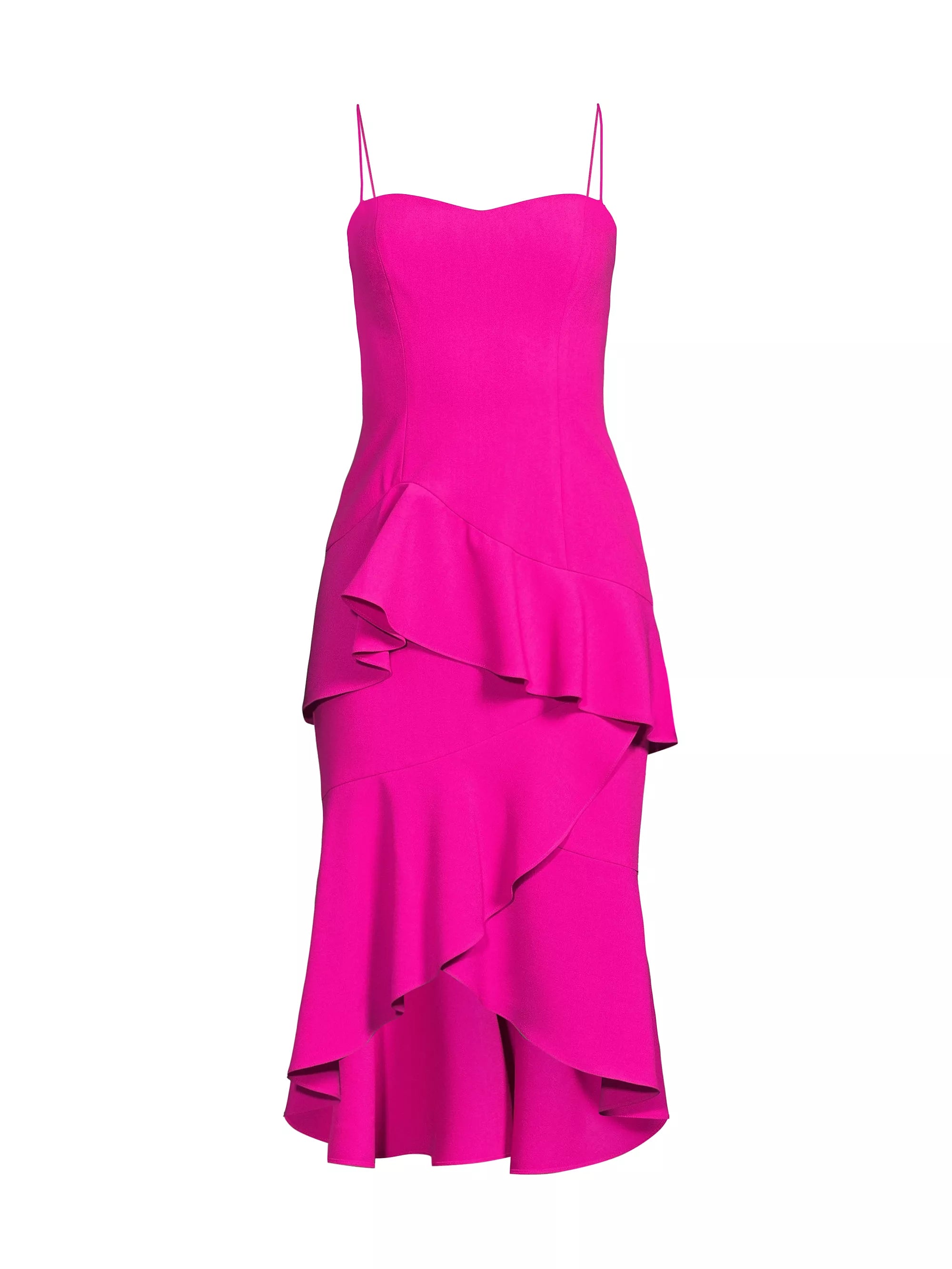 Barbados Dress Vibrant Pink - Black Halo