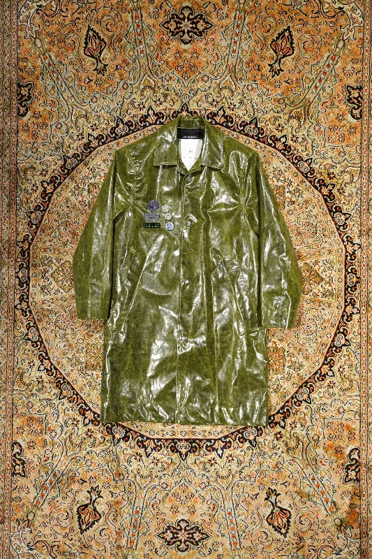Song for the Mute COACH COAT(GREEN) Tie-Waist Belted Drawstring
