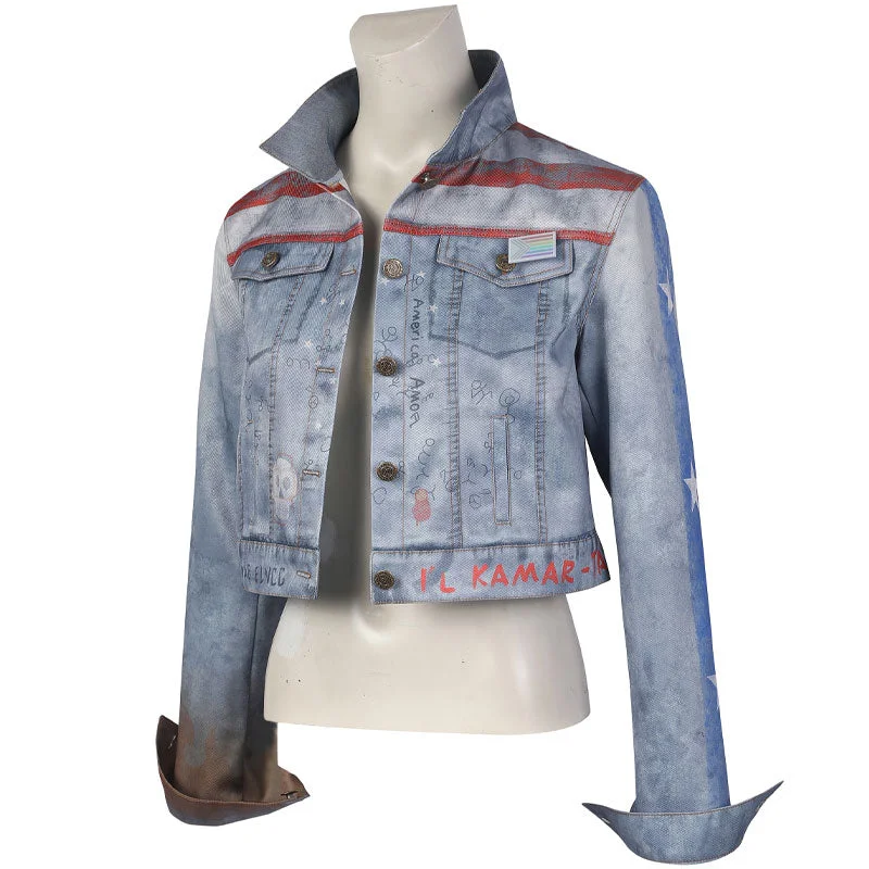 Doctor Strange in the Multiverse of Madness America Chaves Miss America Coat Cosplay Costume Raincoat Turtleneck Coat Wrap Coat Doctor Strange in the Multiverse of Madness America Chaves Miss America Coat Cosplay Costume Raincoat Turtleneck Coat Wrap Coat