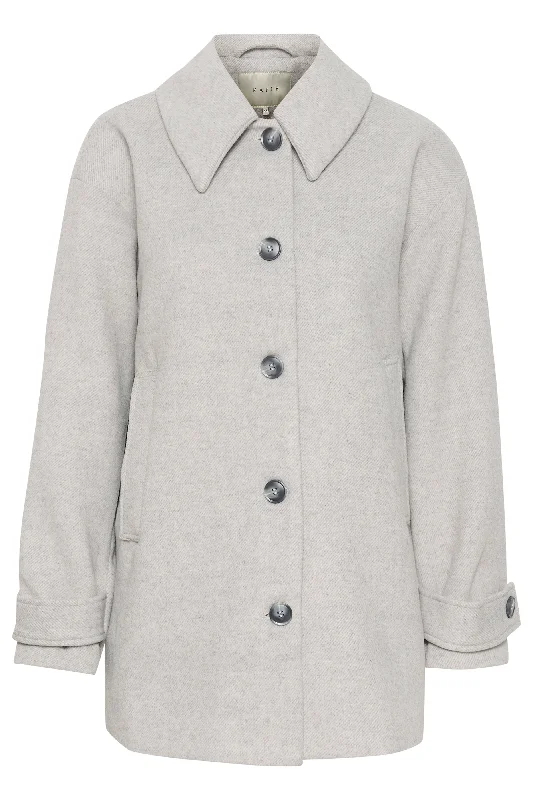 Maja Coat Satin Silk Chiffon