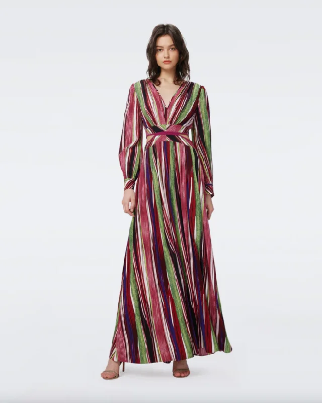 Jenifer Dress Reeds Pink - Diane Von Furstenberg
