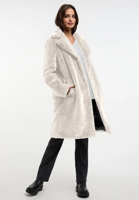 FRIEDA & FREDDIES FAKE FUR COAT Blouse Shirt Tunic