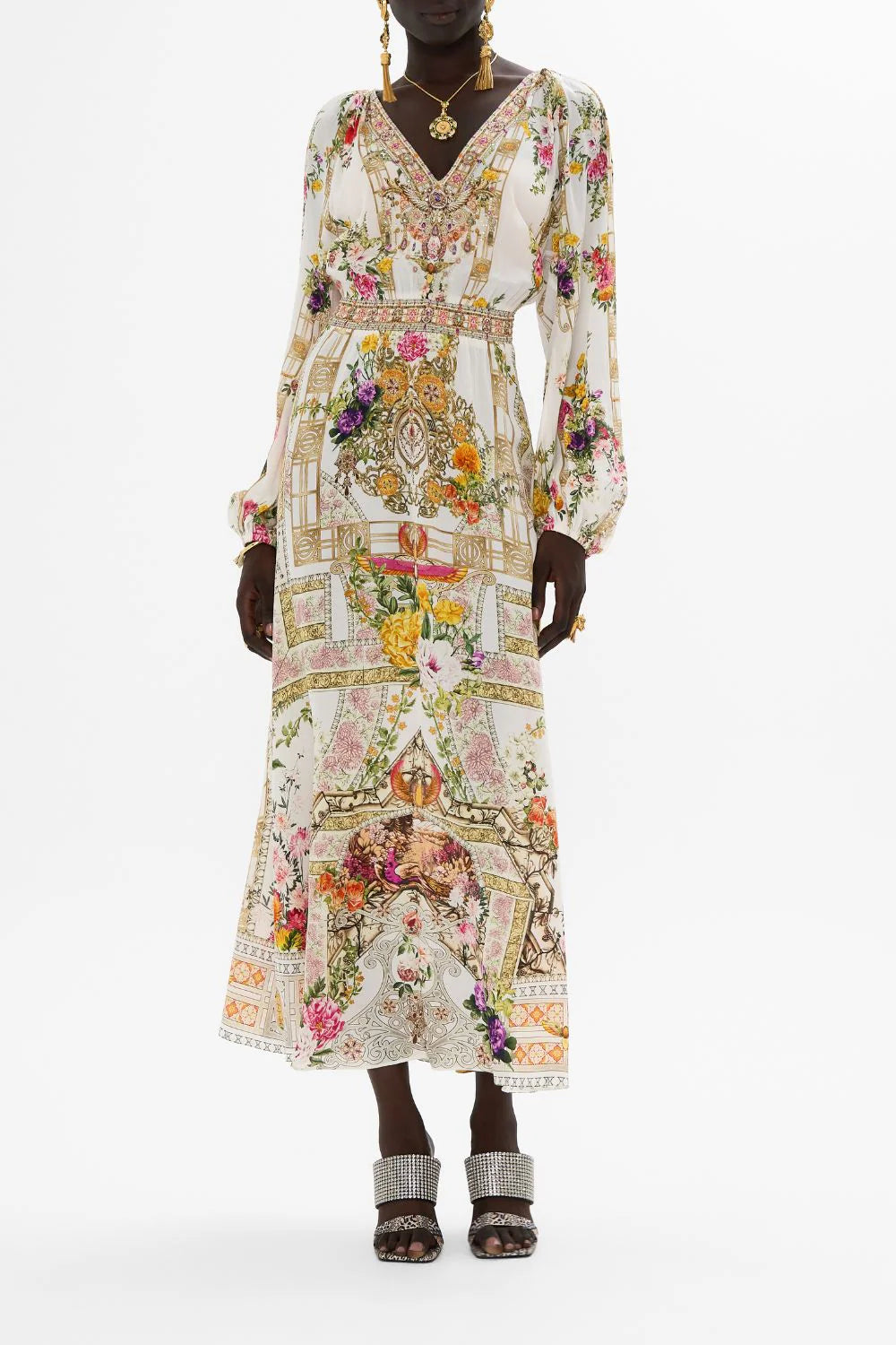 Raglan Shirred Waist Dress Egyptian Rose - Camilla