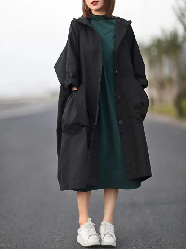 Autumn Womens Fashion Oversized Trench Coats Long Hooded Clothes Ladies Casual Loose Vintage Luxury Windbreakers B-44123 Peter Pan Collar Cowl Neck Turtleneck Autumn Womens Fashion Oversized Trench Coats Long Hooded Clothes Ladies Casual Loose Vintage Luxury Windbreakers B-44123 Peter Pan Collar Cowl Neck Turtleneck