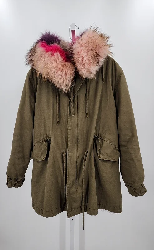 Mila Furs Coats (Pre-owned) Square Neck One-Shoulder Off-the-Shoulder
