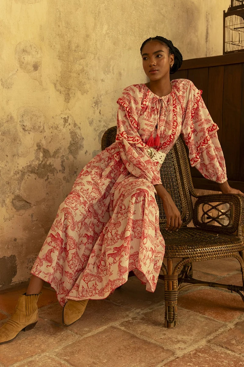 Long Dress Francesca Red - Miss June