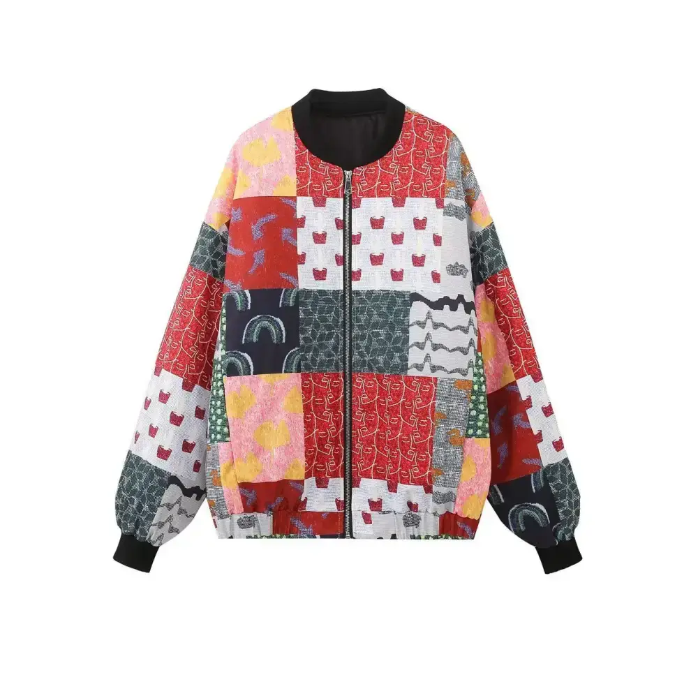 Oversize women cotton coat traf winter warm long sleeve zipper loose Rayon Velvet Corduroy