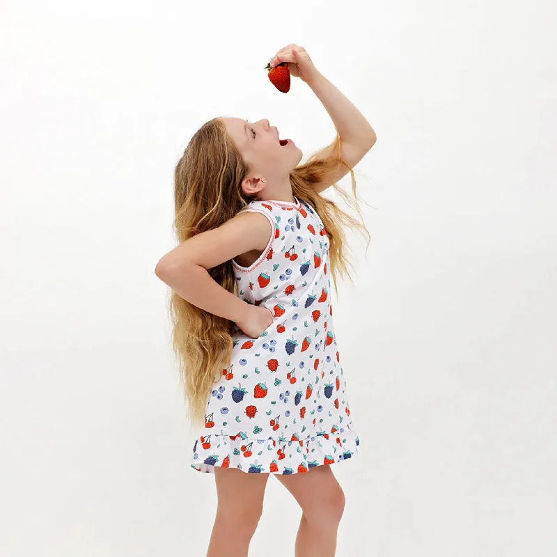 Noomie Dress Sleeveless Berries and Cherries