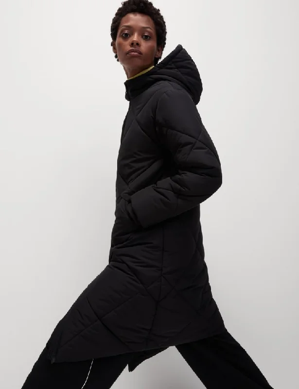 Thermowarmth Diamond Quilted Padded Coat Parka Down Jacket Wool Coat