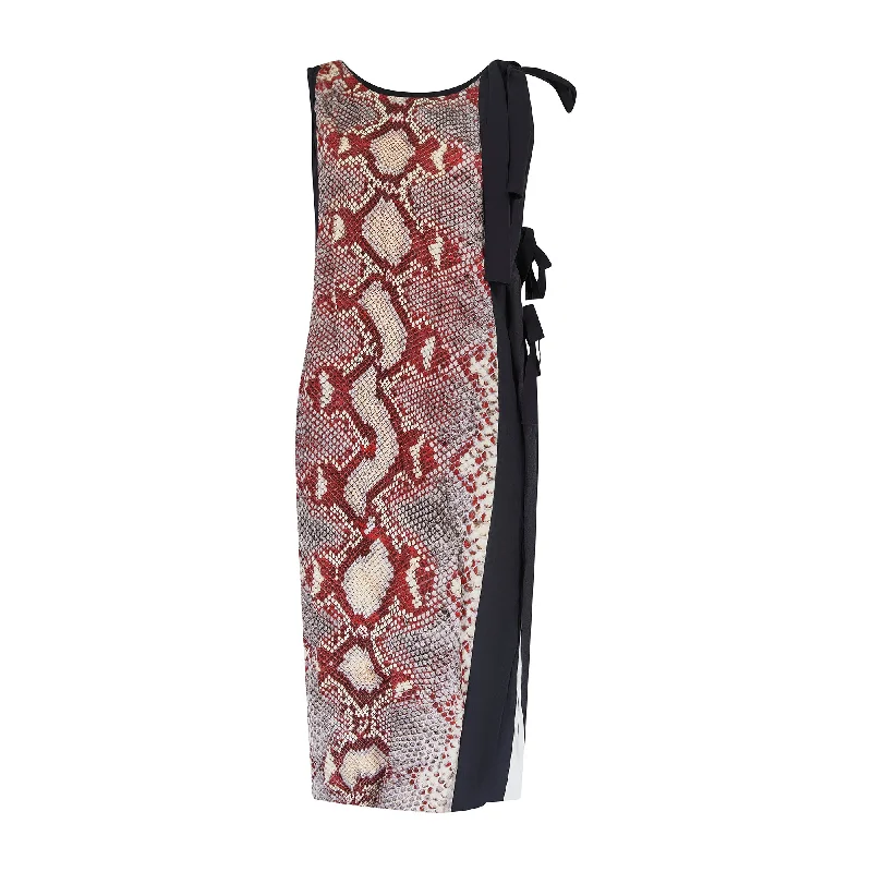 2009 Runway Documented Prada Snake Print Dress