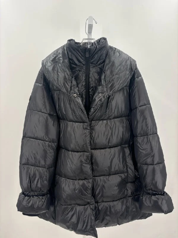 Save the Duck Coats (Pre-owned) Off-the-Shoulder Jacket Double-Breasted Coat Single-Breasted Coat
