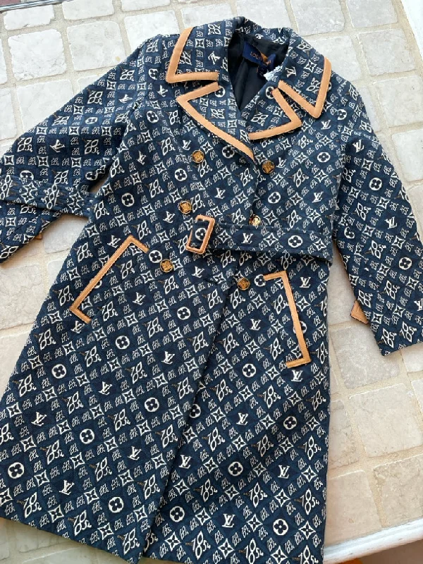 Louis Vuitton Coats (Pre-owned) Rayon Velvet Corduroy
