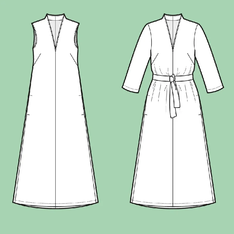 Assembly Line V-Neck Dress Pattern, Sweden