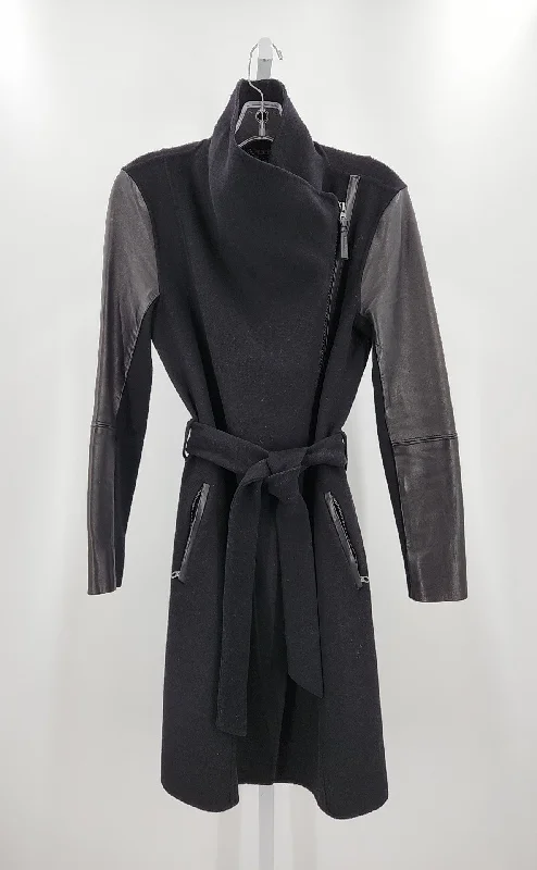 Mackage Coats (Pre-owned) Mesh Canvas Denim