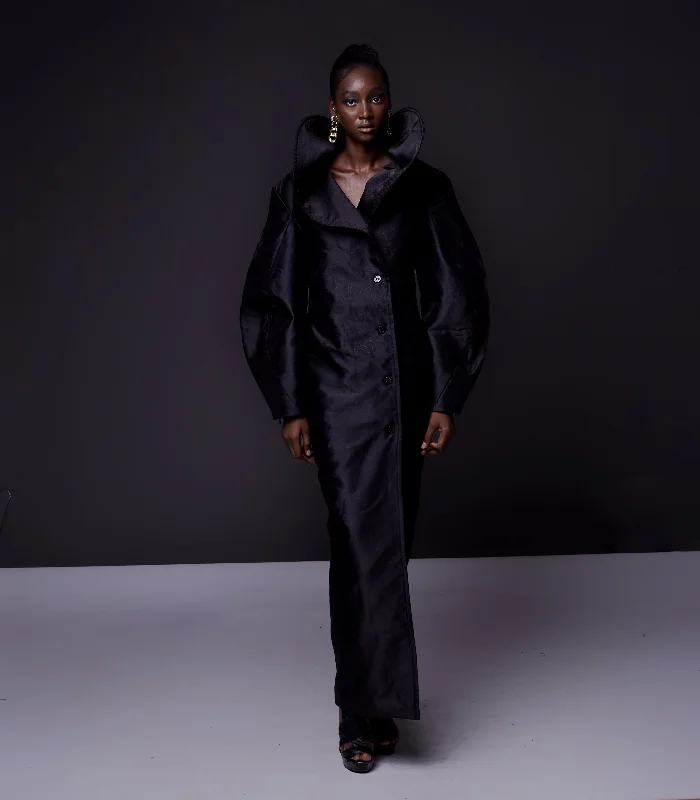 Joseph Ejiro The Kollison Coat Dress Print Jacquard Embroidered