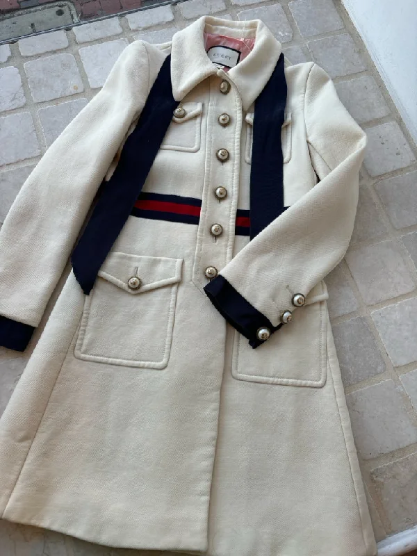 Gucci Coats (Pre-owned) Fleece Down Feather