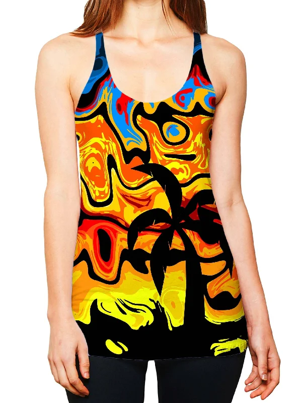 Abstract Summer Sunset Women's Tank white tank top