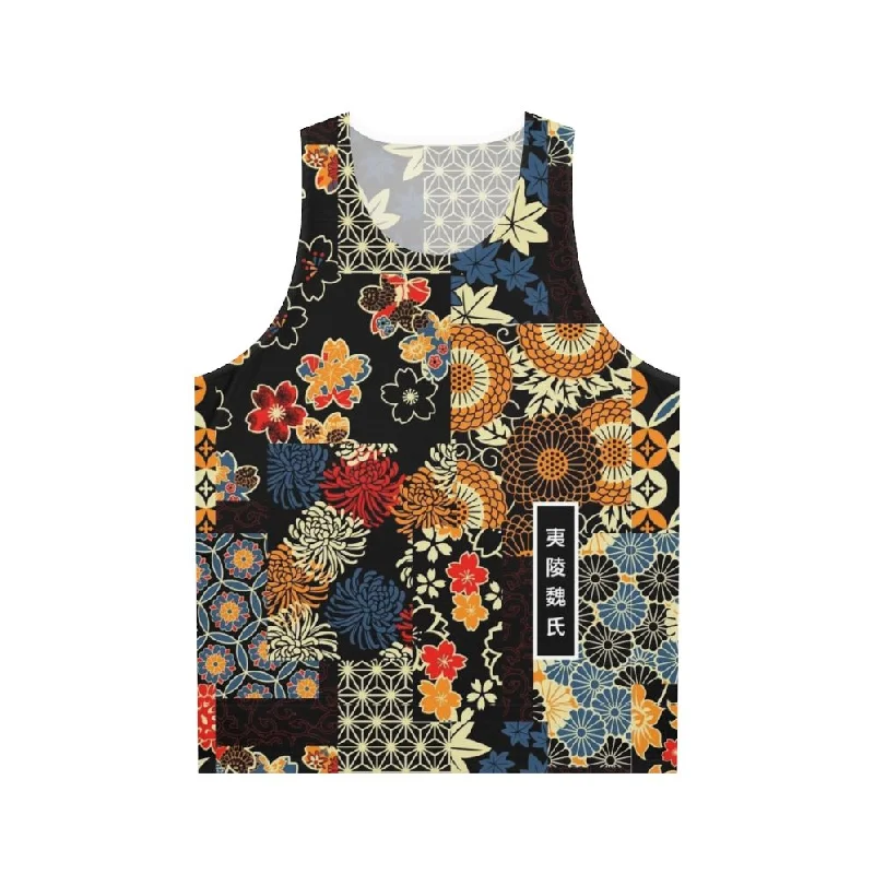 Anime-Inspired Kimono Seamless Unisex Tank Top sheer tank top
