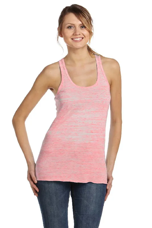 Bella + Canvas Womens Flowy Tank Top - Red Marble navy tank top
