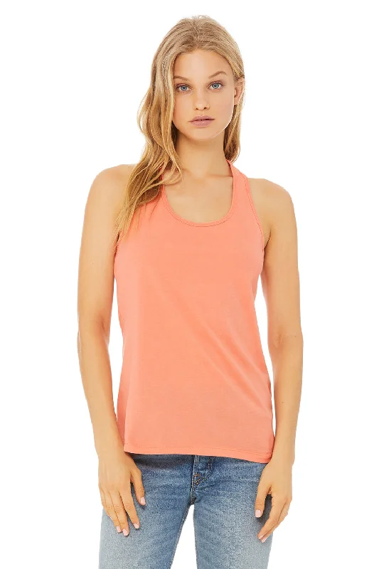 Bella + Canvas Womens Jersey Tank Top - Sunset Orange sequin tank top