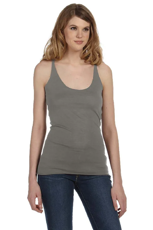 Bella + Canvas Womens Tank Top - Grey floral tank top