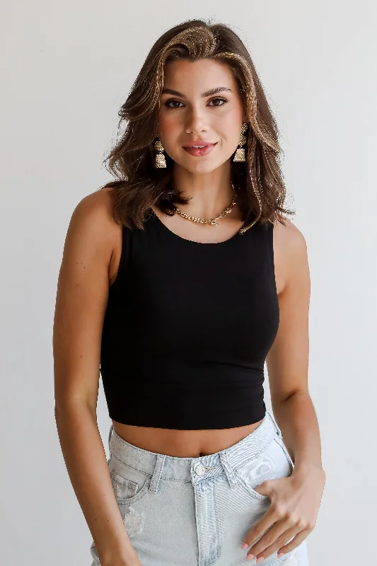 Brielle Everyday Cropped Tank - DU DEAL breathable tank top