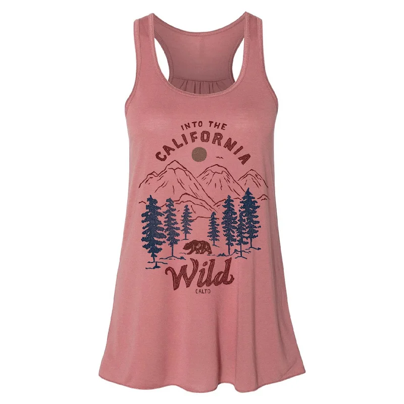 California Into the Wild Flowy Tank lace back tank