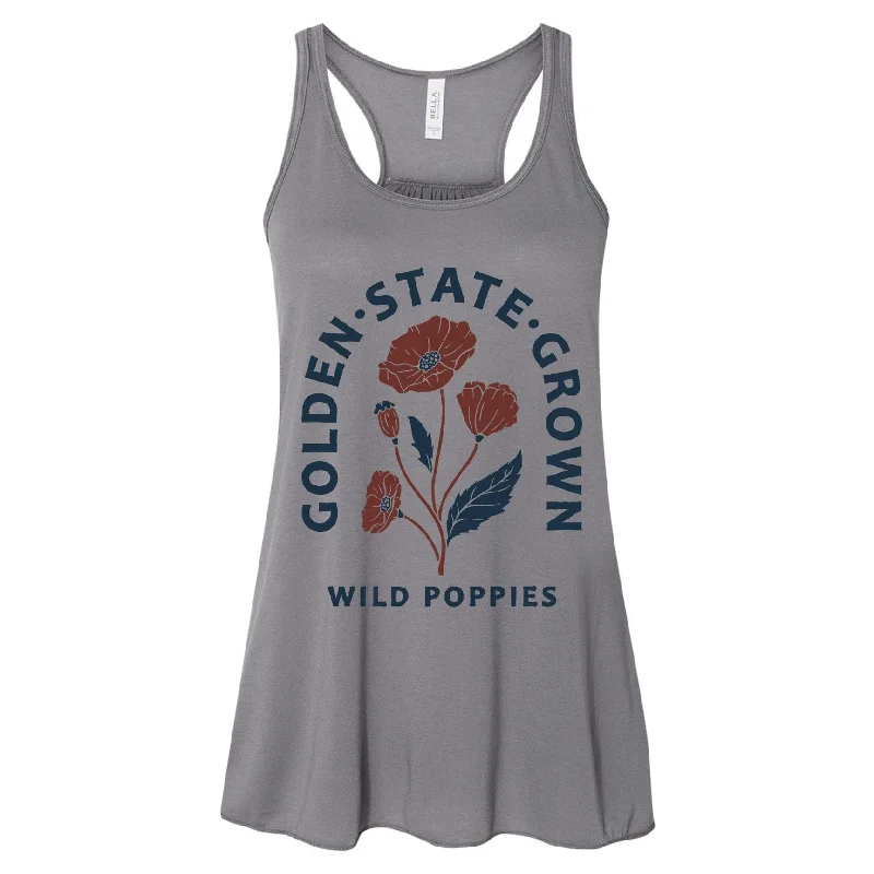 California Wild Poppies Flowy Tank flowy tank top