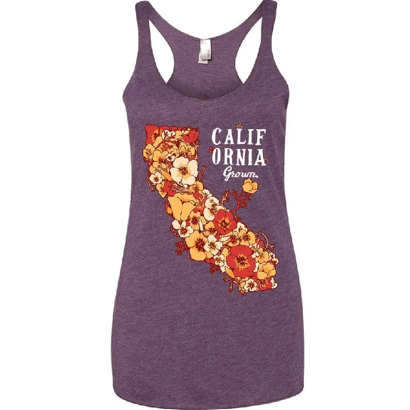 California Grown Racerback Tank solid color tank