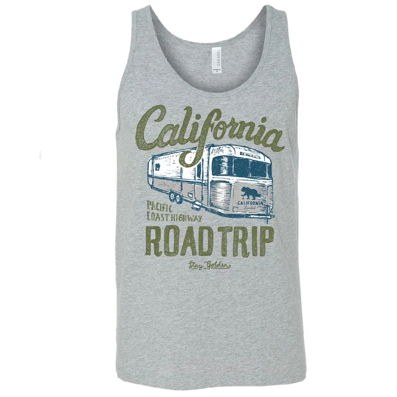 California Roadtrip Tank white tank top