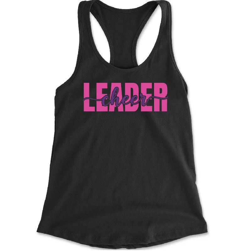 Cheerleader Script Style Racerback Tank Top for Women flirty tank top
