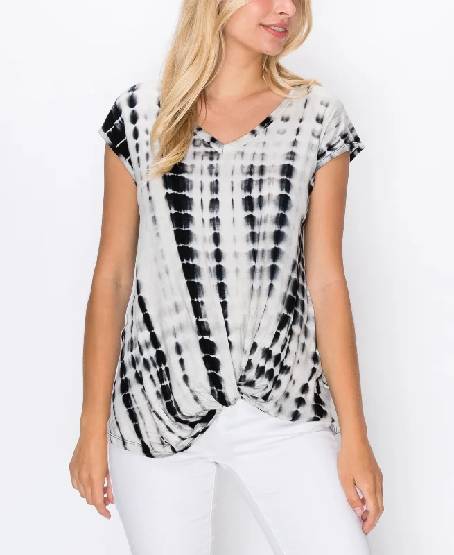Coin 1804 Womens Tie Dye T-Shirt Iron Safe Non-Iron Wrinkle Free