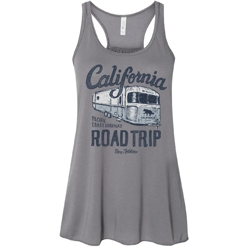 California Roadtrip storm Racerback Tank bright tank top