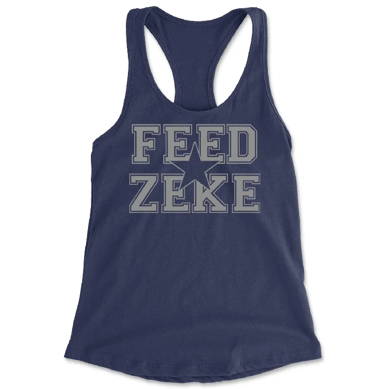 Feed Zeke Football Racerback Tank Top for Women relaxed fit tank