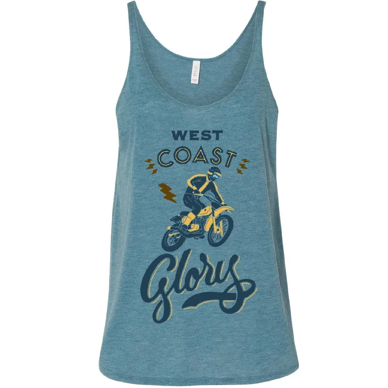 West Coast Glory Flowy Tank charcoal tank top