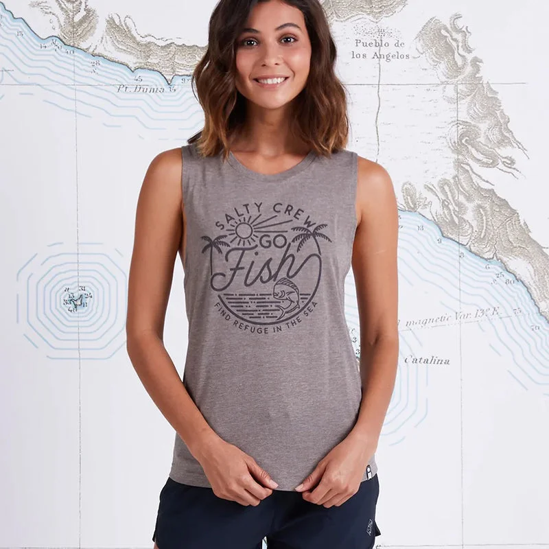 Go Fish Muscle Tank activewear tank top