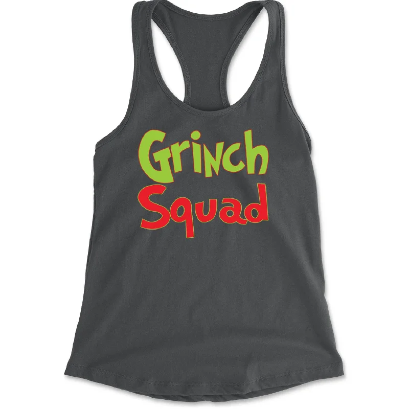 Gr-nch Squad Jolly Grinchmas Merry Christmas Racerback Tank Top for Women tie dye tank