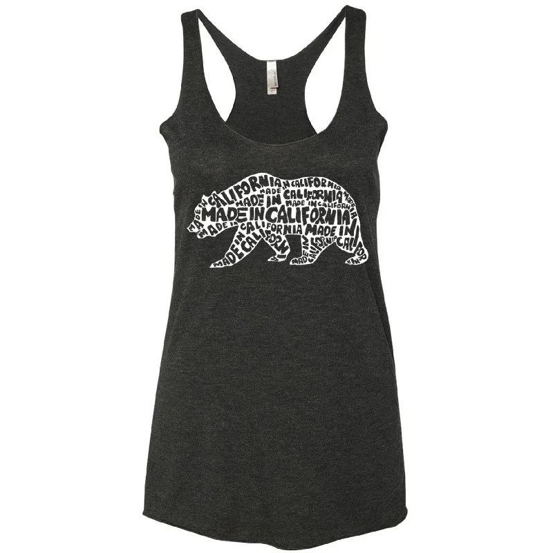 Made In California Bear Tank cotton tank top