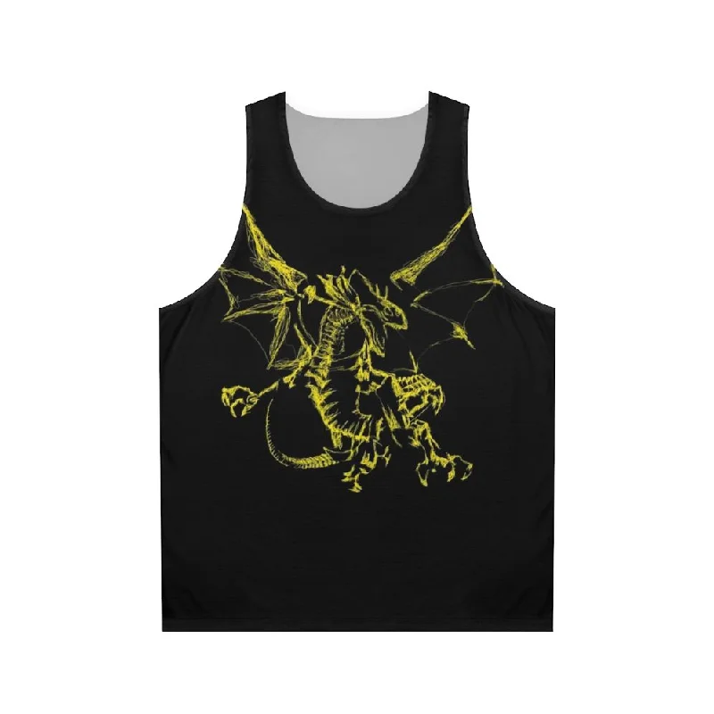 Mystic Lightning Dragon Unisex Tank Top 5 metallic tank top