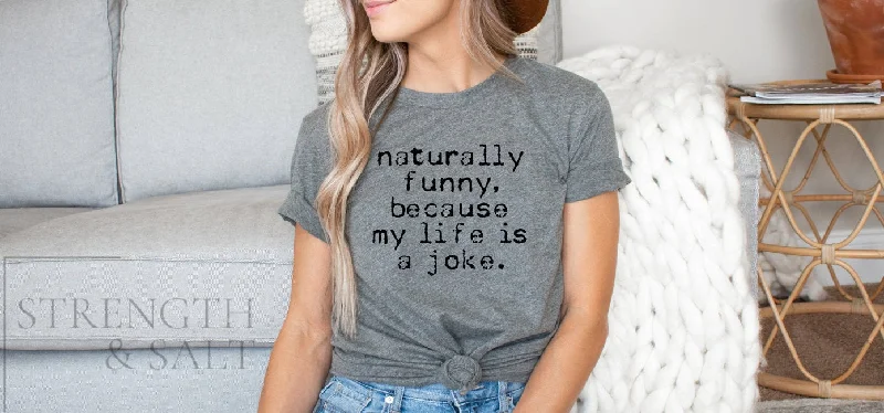 Naturally Funny Unisex Tee Rayon Velvet Corduroy