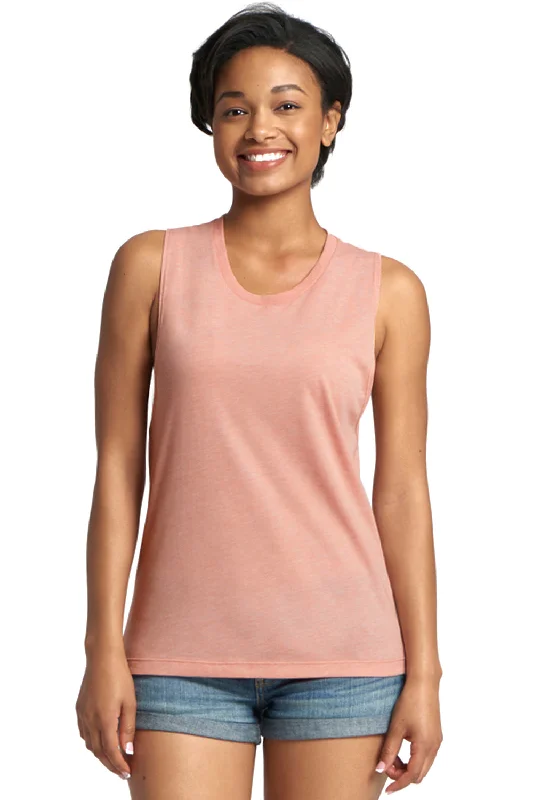 Next Level Womens Festival Muscle Tank Top - Desert Pink gym tank top