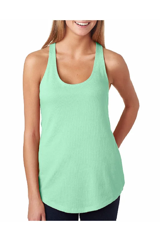 Next Level Womens French Terry Tank Top - Mint Green - Closeout cute tank top