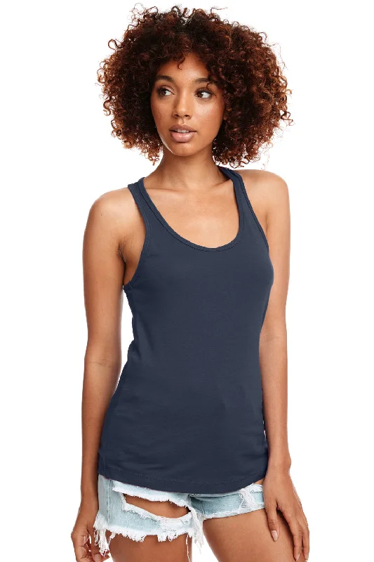 Next Level Womens Ideal Jersey Tank Top - Indigo Blue essential tank top