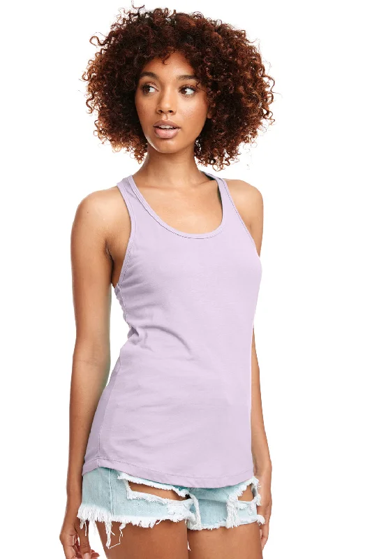 Next Level Womens Ideal Jersey Tank Top - Lilac mesh tank top