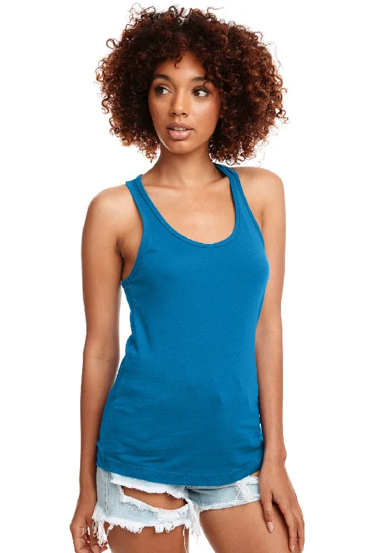 Next Level Womens Ideal Jersey Tank Top - Turquoise Blue fashionable tank top