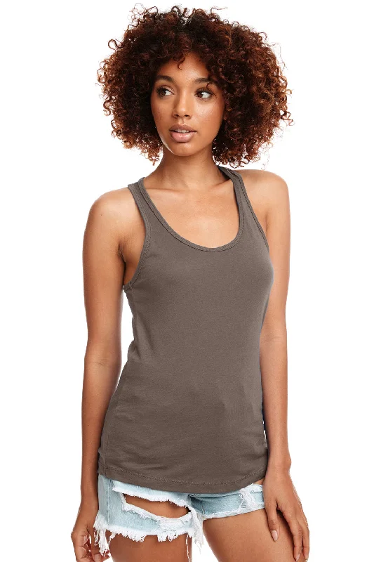 Next Level Womens Ideal Jersey Tank Top - Warm Grey lemon yellow tank