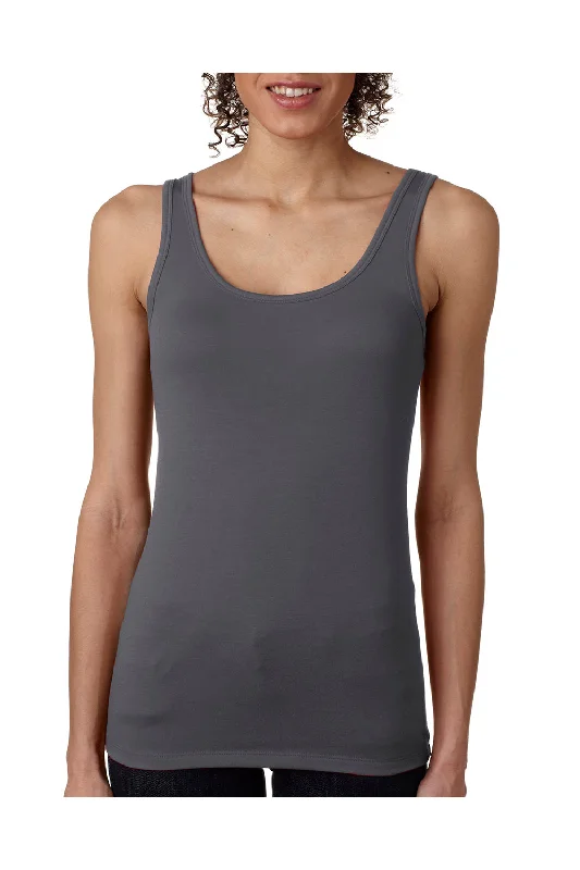 Next Level Womens Jersey Tank Top - Dark Grey - Closeout cozy tank top